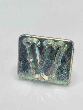 Leather Stamp V Tandy Craftool Alphabet Single Replacement Letter Size 1 Inch